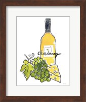 Framed Wine Time IV Chardonnay