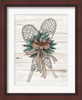Framed Holiday Sports on Wood III Luxe