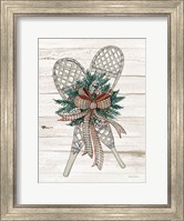 Framed Holiday Sports on Wood III Luxe