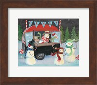 Framed Christmas on Wheels I Light