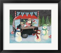 Christmas on Wheels I Light Framed Print