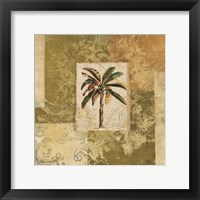 Framed 'Palm Patchwork II' border=