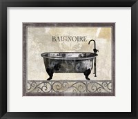 Framed 'Bath Silhouette I' border=