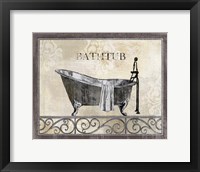 Framed 'Bath Silhouette II' border=