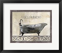 Framed 'Bath Silhouette IV' border=