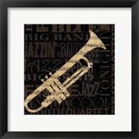 Framed 'Jazz Improv I' border=