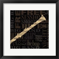 Framed 'Jazz Improv III' border=