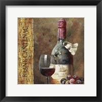 Framed 'Wine Collection IV' border=