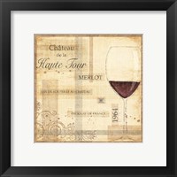 Framed 'Vin Noble I' border=