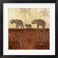 Framed 'Jungle Family II' border=