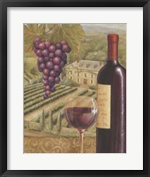 Framed French Vineyard IV