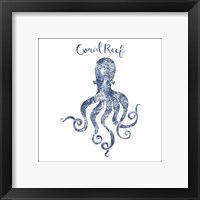 Framed 'Octopus Coral Reef' border=