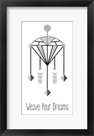Framed Weave Your Dreams White
