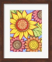 Framed Sunflower Zen