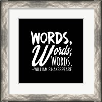 Framed Words Words Words Shakespeare White