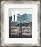 Framed If by Rudyard Kipling - Mountains