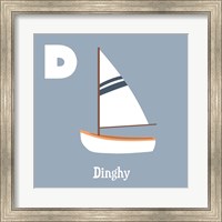 Framed Transportation Alphabet - D is for Dinghy
