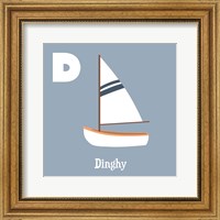 Framed Transportation Alphabet - D is for Dinghy