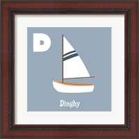 Framed Transportation Alphabet - D is for Dinghy