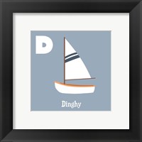 Framed 'Transportation Alphabet - D is for Dinghy' border=