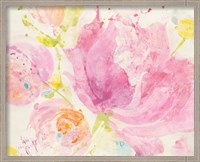 Framed 'Spring Abstracts Florals II' border=