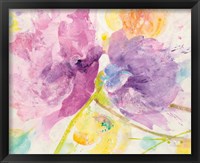 Framed 'Spring Abstracts Florals I' border=