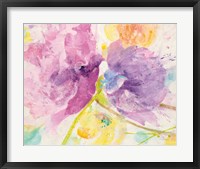 Framed 'Spring Abstracts Florals I' border=