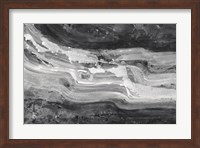 Framed Currents Gray Black White