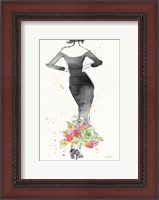 Framed Floral Fashion I v2