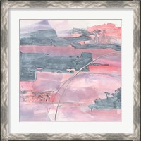 Framed 'Whitewashed Blush II' border=