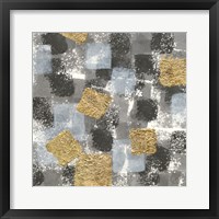Gold Squares II Framed Print
