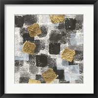 Gold Squares I Framed Print