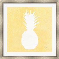 Framed Tropical Fun Pineapple Silhouette II