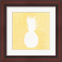 Framed Tropical Fun Pineapple Silhouette II