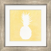Framed Tropical Fun Pineapple Silhouette II