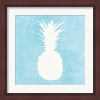 Framed Tropical Fun Pineapple Silhouette I