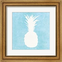 Framed Tropical Fun Pineapple Silhouette I