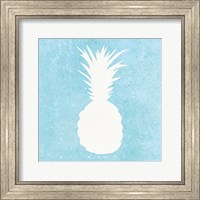 Framed Tropical Fun Pineapple Silhouette I
