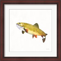 Framed Gone Fishin Brookie