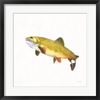 Framed Gone Fishin Brookie