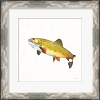 Framed Gone Fishin Brookie