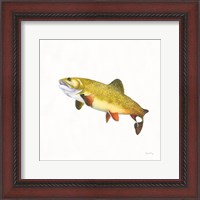 Framed Gone Fishin Brookie