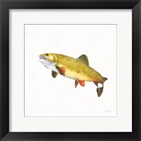 Framed Gone Fishin Brookie