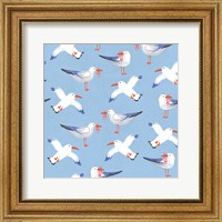 Framed Coastal Birds Pattern II