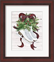 Framed Holiday Sports III on White Wood