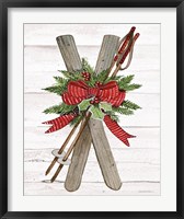 Framed Holiday Sports IV on White Wood