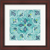 Framed Garden Getaway Tile II Teal