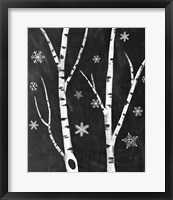 Framed Snowy Birches IV