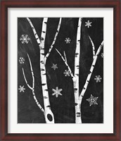 Framed Snowy Birches IV