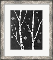 Framed Snowy Birches IV